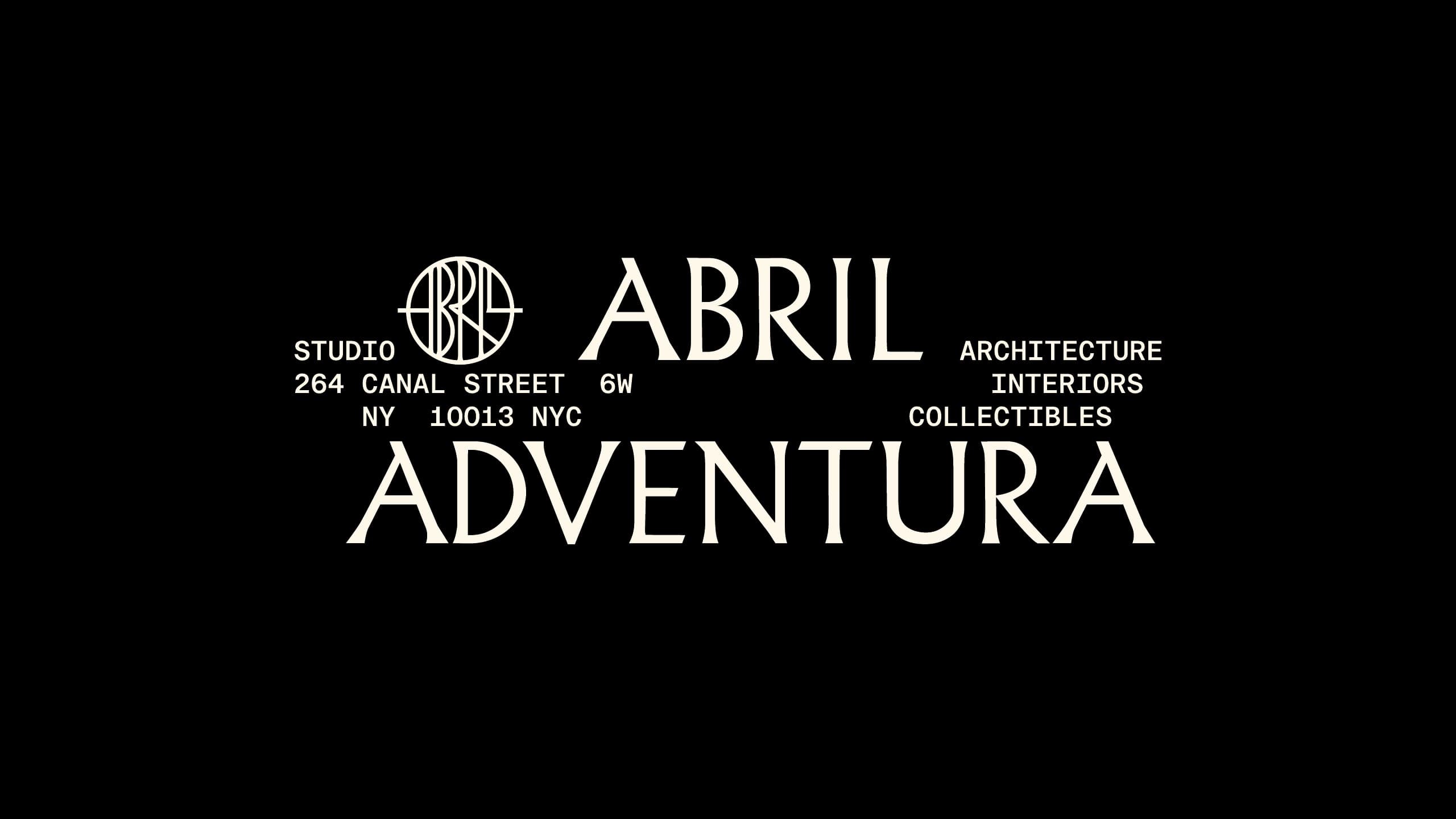 Abril Aventura visual identity